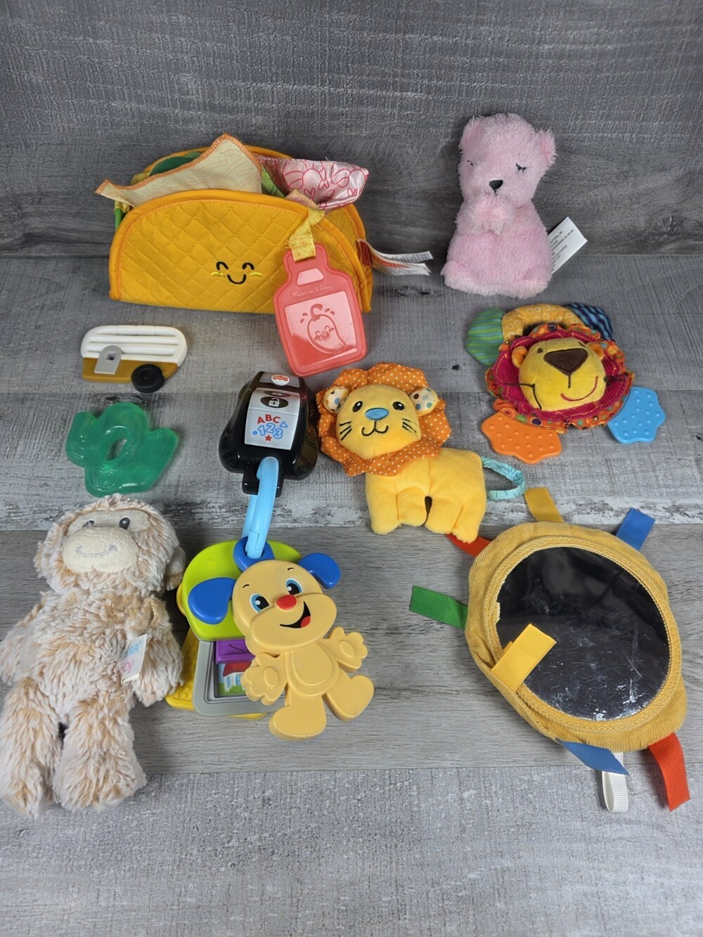 Lot of Baby Infant Toddler Developmental Learning Toys Plush Taco g76